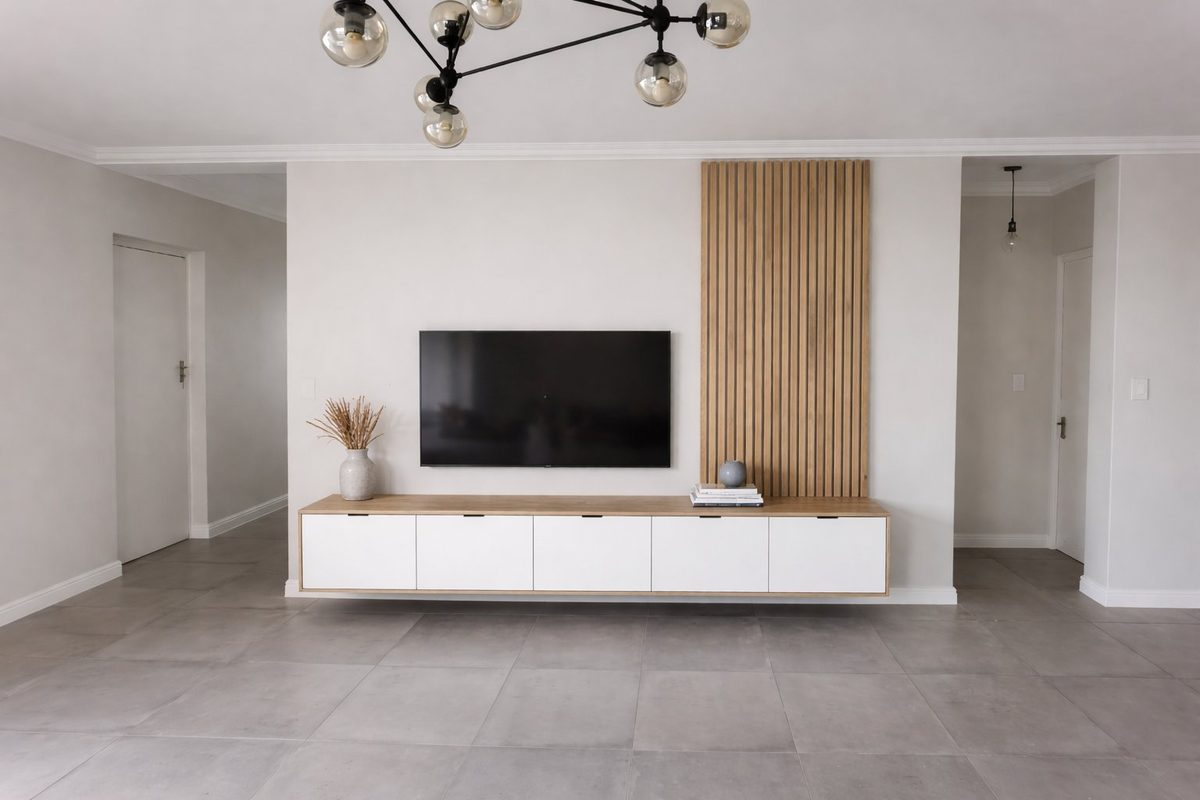 Lauren TV Unit - handcrafted solid wood furniture - Whitman Innovations