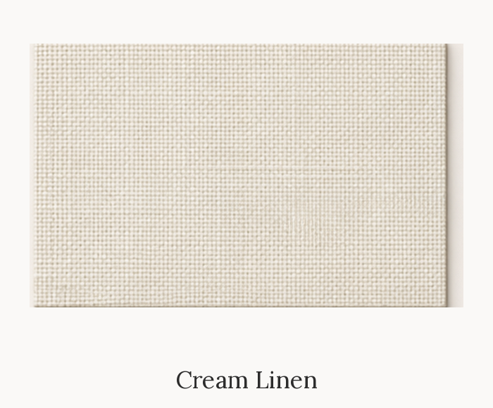 Cream Linen fabric swatch, Whitman Innovations