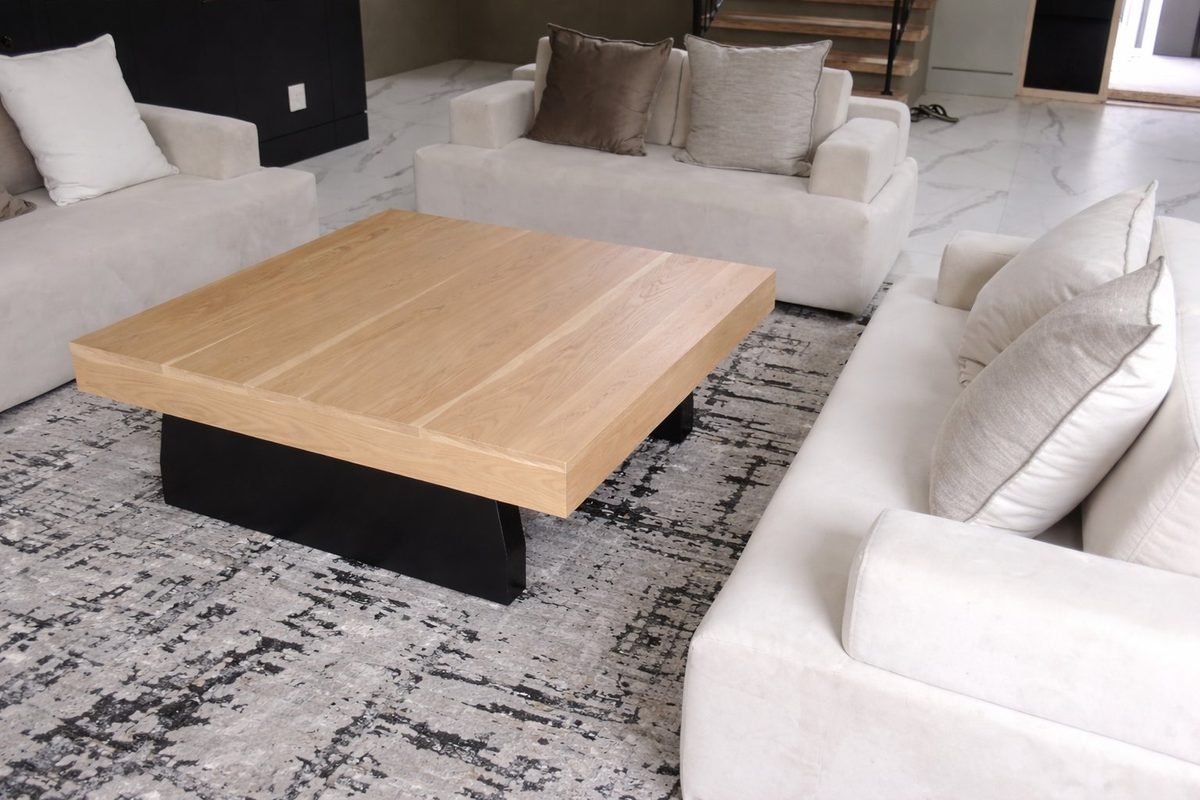 Amos Coffee Table - handcrafted solid wood furniture - Whitman Innovations