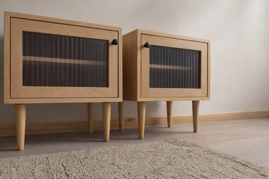 Asher Bedside Table - handcrafted solid wood furniture - Whitman Innovations