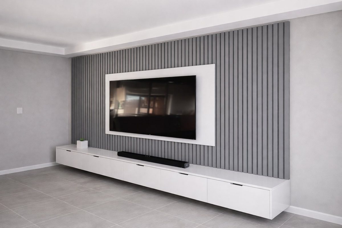 Jacques TV Unit - handcrafted solid wood furniture - Whitman Innovations