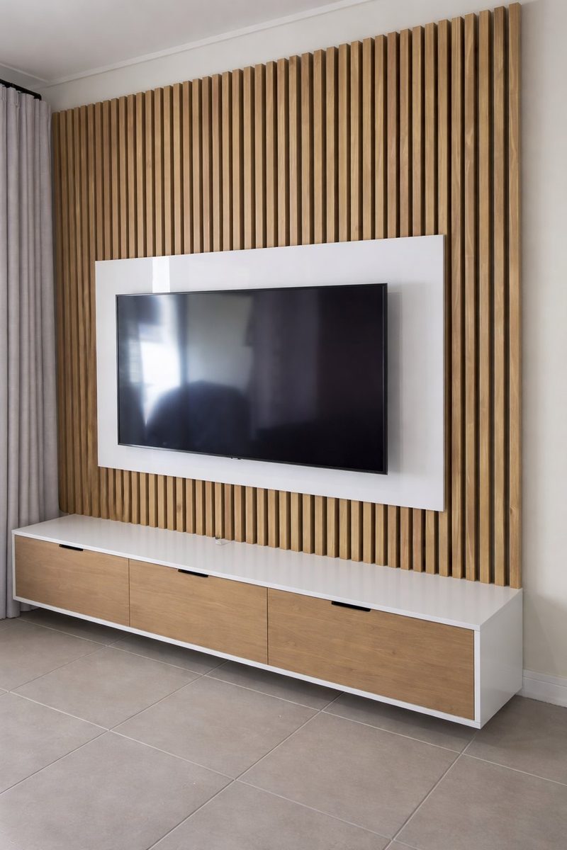 Philip TV Unit - handcrafted solid wood furniture - Whitman Innovations