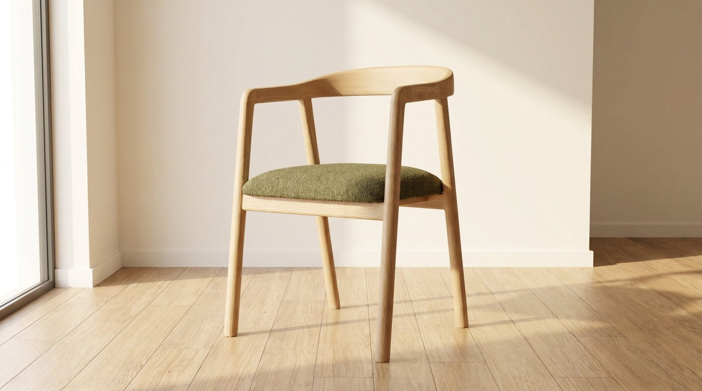 Brigitte Dining Chair - handcrafted solid wood furniture - Whitman Innovations
