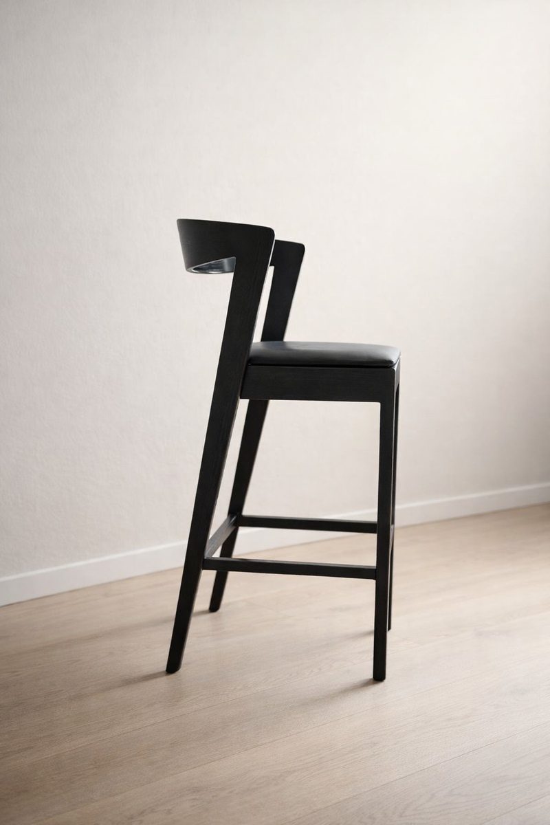 Lianda Bar and Counter Chair - handcrafted solid wood furniture - Whitman Innovations
