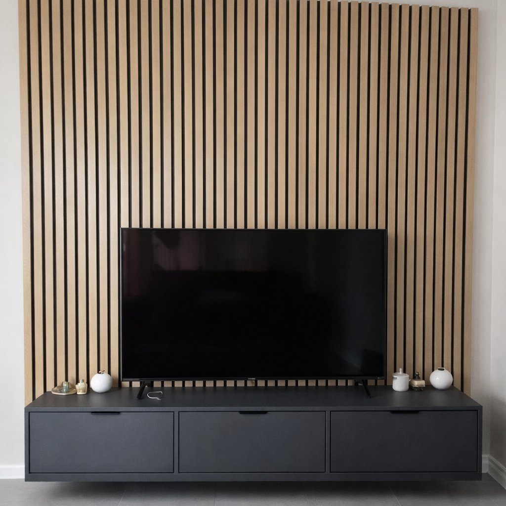 Jayson TV Unit - handcrafted solid wood furniture - Whitman Innovations