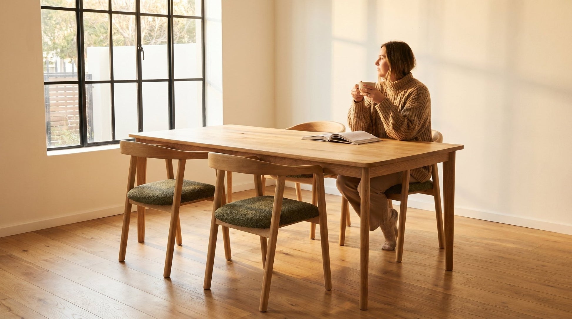 Brigitte Dining Chair - handcrafted solid wood furniture - Whitman Innovations