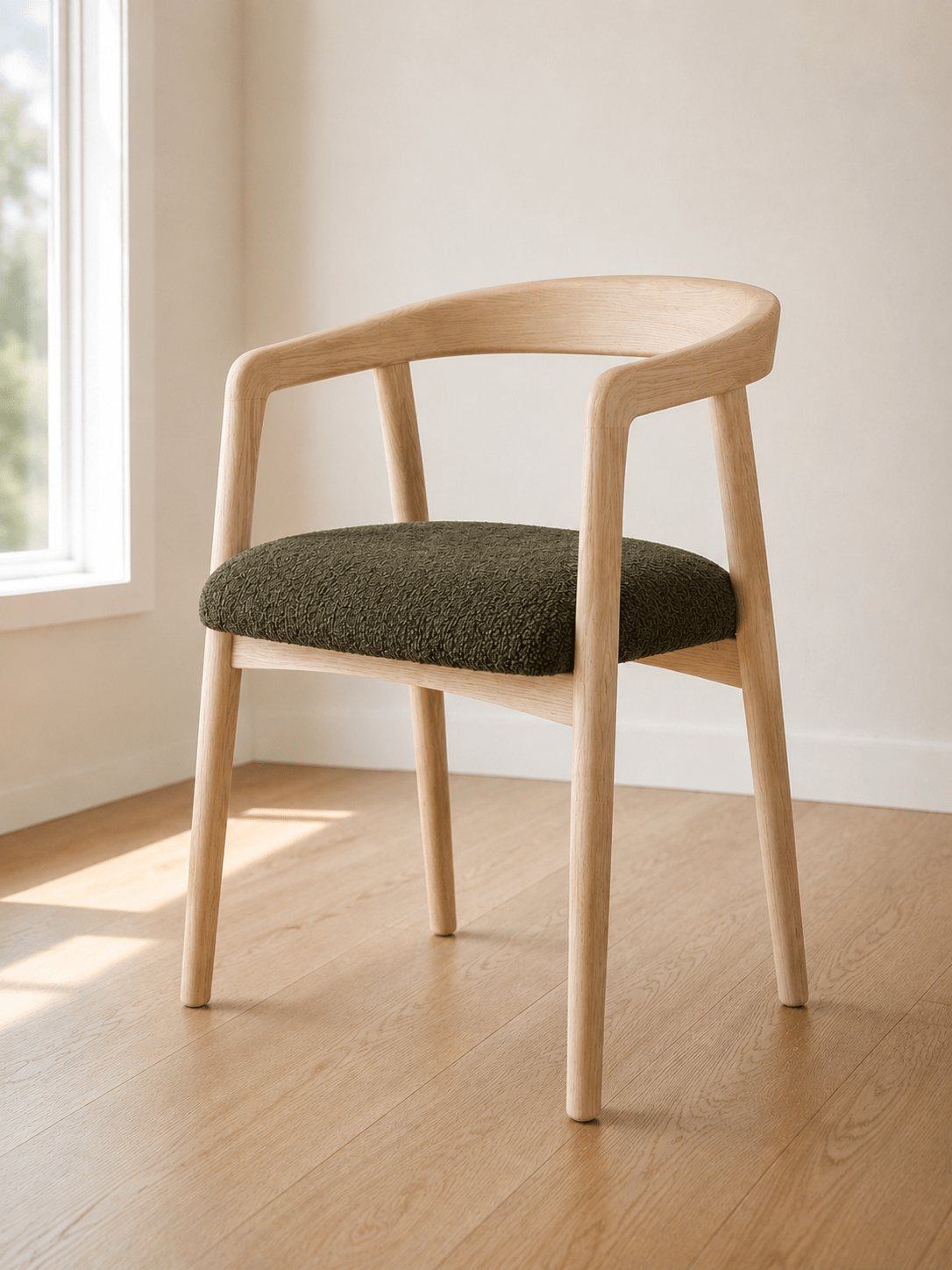 Brigitte Dining Chair - handcrafted solid wood furniture - Whitman Innovations