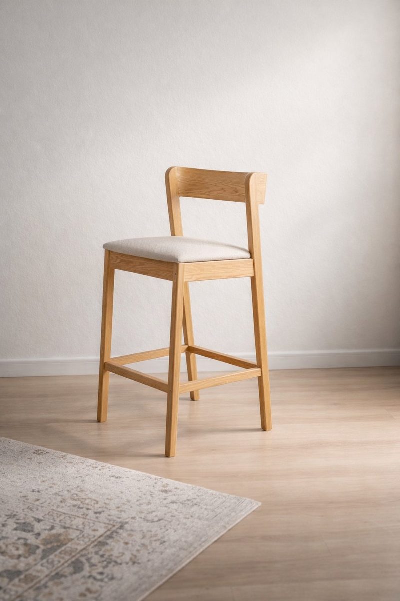 Zana Bar & Counter Chair - handcrafted solid wood furniture - Whitman Innovations