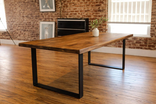 Zachary Dining Table - handcrafted solid wood furniture - Whitman Innovations
