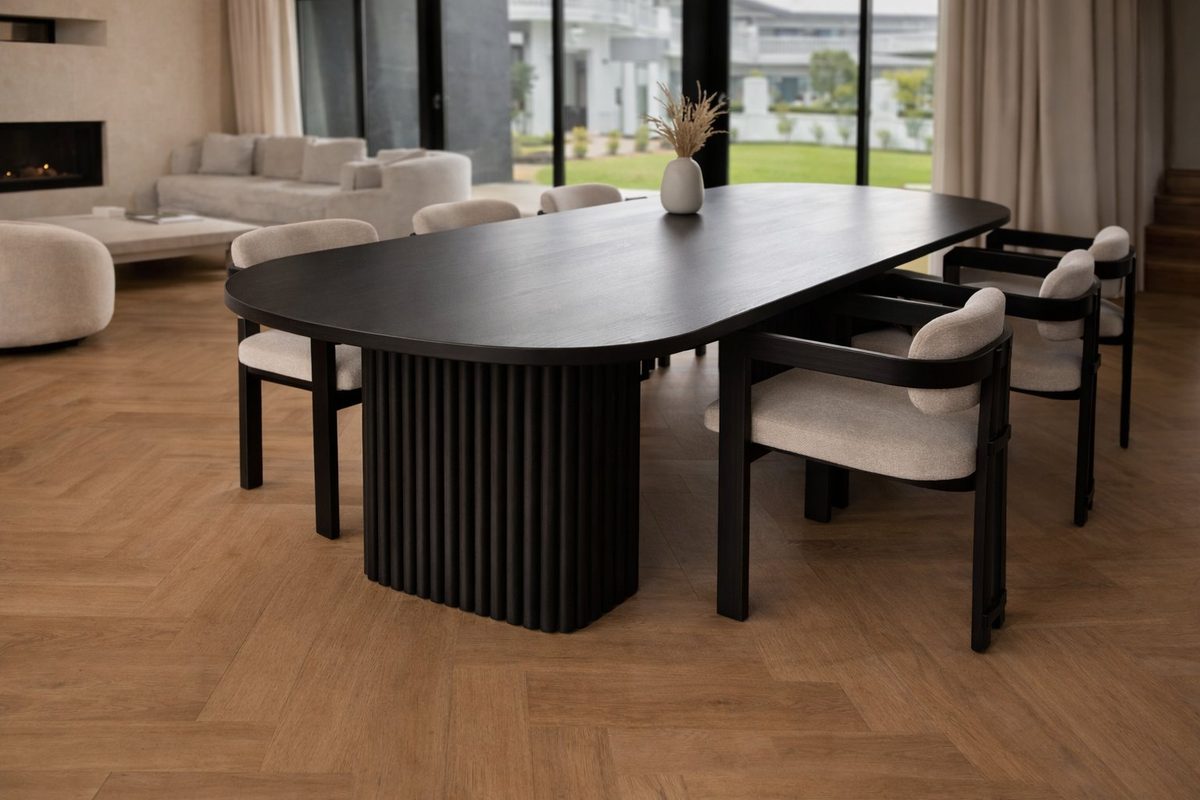 Amelia Dining Table - handcrafted solid wood furniture - Whitman Innovations