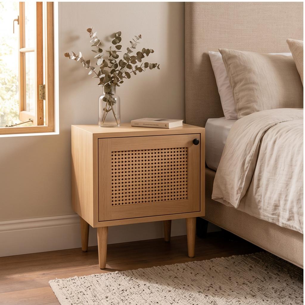 Asher Bedside Table - handcrafted solid wood furniture - Whitman Innovations
