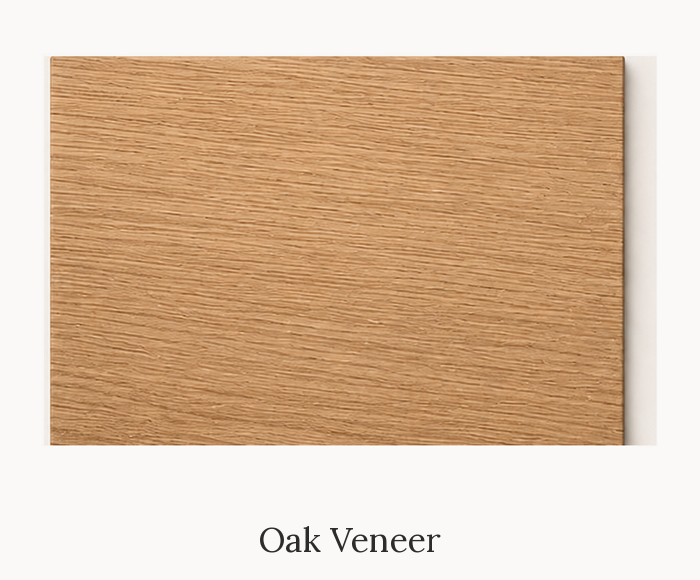 Oak Veneer finish swatch, Whitman Innovations